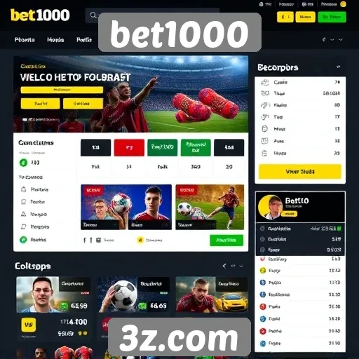 Interface e usabilidade do site bet1000